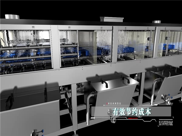 周轉箱清洗機，塑料筐清洗設備，食品加工設備，可訂