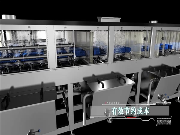 周轉箱清洗機，塑料盤(pán)清洗機，高壓噴淋洗筐機